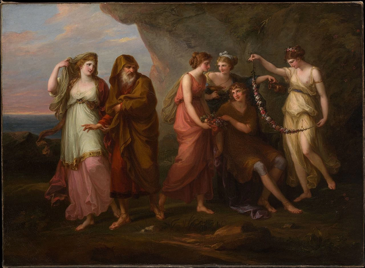 Angelika Kauffmann - 197, Telemaco e le Ninfe di Calipso, Metropolitan Museum of Art, New York